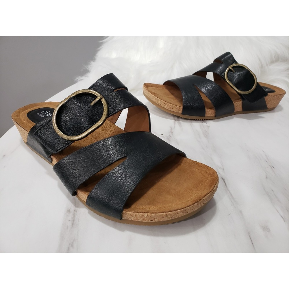 NEW NO BOX SIZE 8 / EURO 39 Euro Soft Women's Sandals Gia SLIP ON OPEN TOE